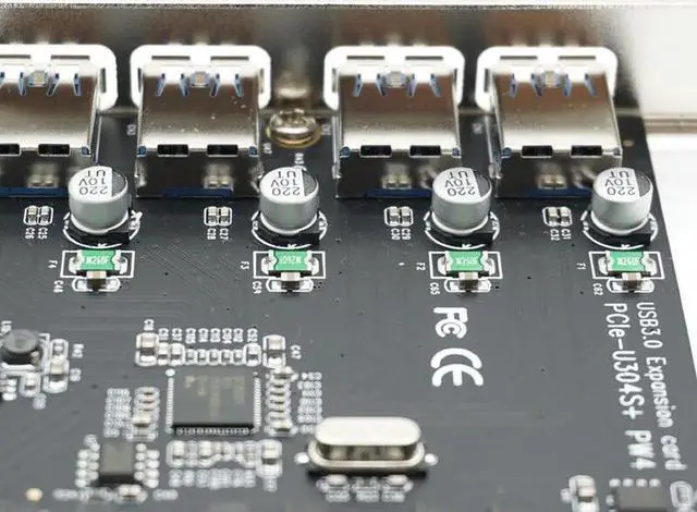Alt view image 5 of 5 - PCI Express to 4 port USB 3.0 Card PCI-e to External 4-Port USB3.0 Convertor NEC D720201 pcie No external Power Supply