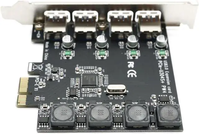 Alt view image 3 of 5 - PCI Express to 4 port USB 3.0 Card PCI-e to External 4-Port USB3.0 Convertor NEC D720201 pcie No external Power Supply