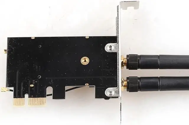 Alt view image 5 of 6 - PCI-E X1 to M.2 NGFF E-Key WiFi Wireless Network Adapter Converter Card with Bluetooth for Desktop PC