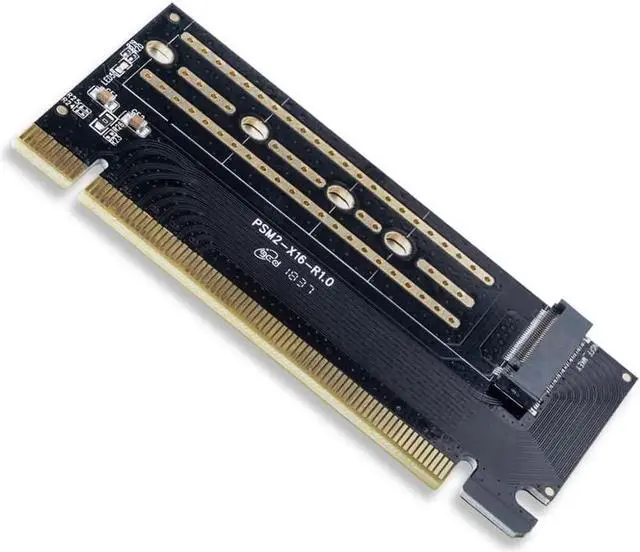 Alt view image 4 of 7 - PCI-E Express M.2 M-key Interface SSD M.2 NVME to PCI-E 3.0 X16 Gen3 Convert Card Support 2230-2280 Size Super Speed Card