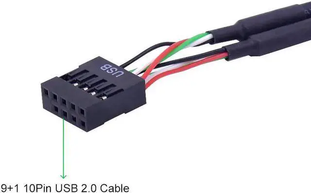 Alt view image 7 of 7 - 4 Ports USB 2.0 USB 3.0 Front Panel USB3.0 Hub Splitter Internal Combo Bracket Adapter for Desktop 3.5 Inch Floppy Bay