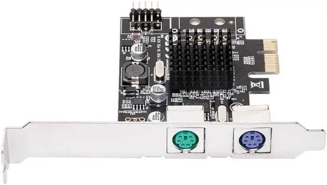 Main image of PCIE to 2xPS2 PS/2 Port For PC Keyboard Mouse Adapter Card