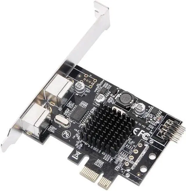 Alt view image 2 of 6 - PCIE to 2xPS2 PS/2 Port For PC Keyboard Mouse Adapter Card