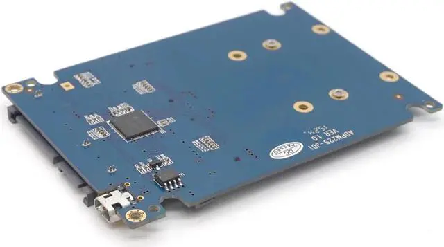 Alt view image 5 of 7 - Dual M.2 NGFF ssd SATA3 adapter expansion card adapter SATA to NGFF 2.5 inch SATA