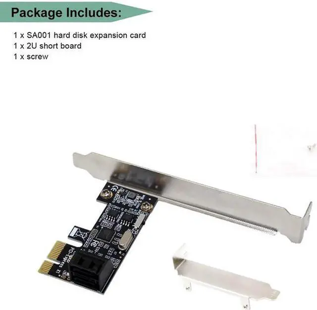 Alt view image 3 of 7 - PCI-e to 2 Ports SATA3.0 Expansion Card PCIE To Sata 3.0 Convert Adapter Interface For Ssd Boot System Riser Controller