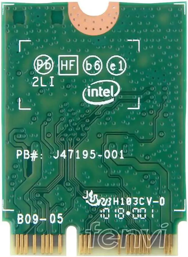 Alt view image 2 of 6 - Dual Band 1.73Gbps 802.11ac Wifi Wireless Network Wlan Card For Intel 9560 9560NGW NGFF Key E 2.4G/5Ghz Wi-fi Bluetooth 5.0