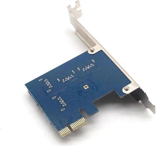 Alt view image 6 of 7 - PCIe 1 to 4 PCIe 16X Riser Card PCI-E 1X to 4 USB 3.0 PCI-E Riser Adapter Port Multiplier Card for BTC Bitcoin Miner Mining