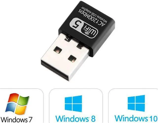 Alt view image 6 of 7 - Dual band AC1200 Wifi Adapter USB 1200Mbps Wifi Adapter 5Ghz Antenna USB Ethernet PC Wireless Lan Wifi Dongle AC Wifi Receiver