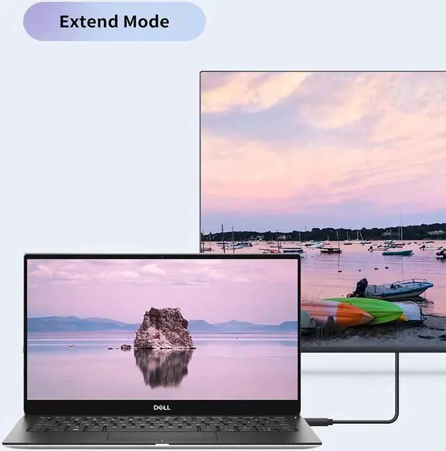 Alt view image 4 of 6 - USB C to VGA HDMI Cable USB 3.1 HUB Type C to VGA adapter monitor cable USB-C to VGA Cable