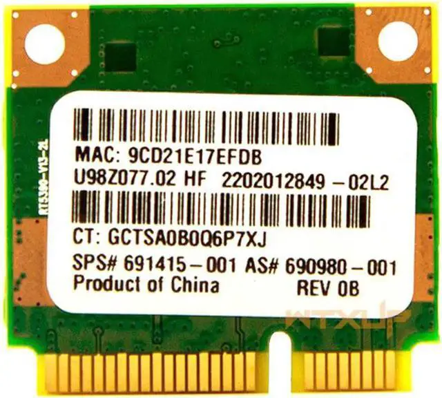 Alt view image 3 of 3 - Ralink RT5390 Half Mini PCIE 802.11N Wlan Wireless Card SPS:691415-001 wifi adapter for for HP 436 435 431 4230S 4330S
