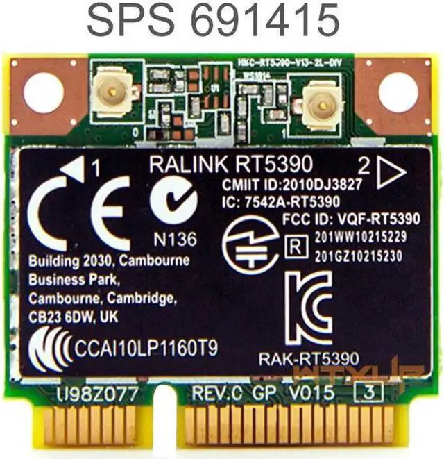 Main image of Ralink RT5390 Half Mini PCIE 802.11N Wlan Wireless Card SPS:691415-001 wifi adapter for for HP 436 435 431 4230S 4330S