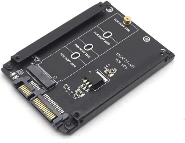 Main image of Metal Case B+M Key M.2 NGFF SSD To 2.5 SATA 6Gb/s Adapter Card With Enclosure Socket M2 NGFF Adapter