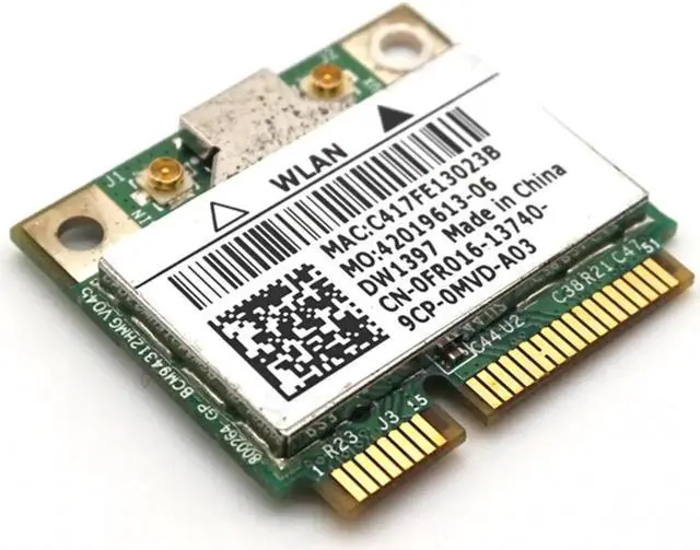 Alt view image 3 of 7 - Broadcom BCM94312HMG Wireless Wifi Half Mini pci-e card for DELL DW1397 WLAN PCI Express Network Adapter