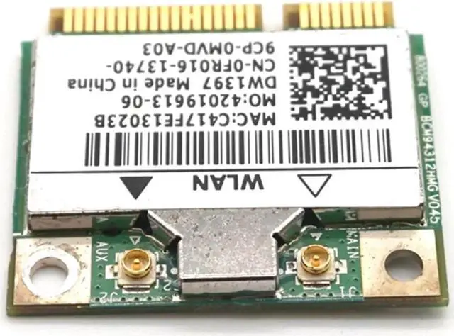 Alt view image 6 of 7 - Broadcom BCM94312HMG Wireless Wifi Half Mini pci-e card for DELL DW1397 WLAN PCI Express Network Adapter