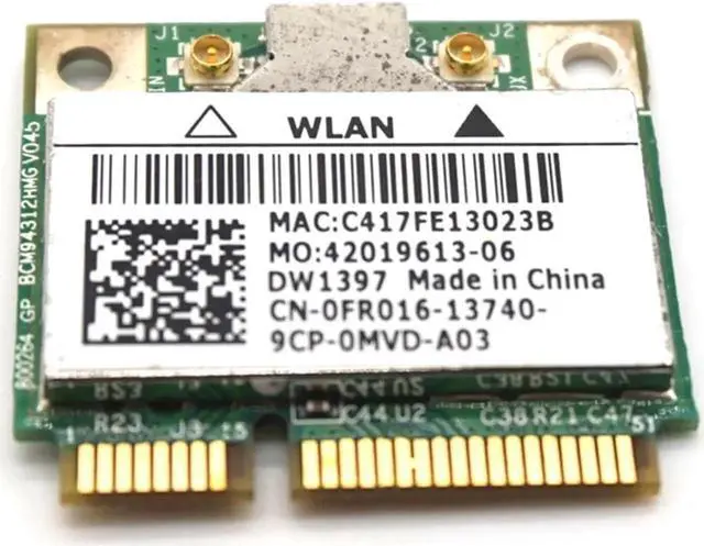 Alt view image 7 of 7 - Broadcom BCM94312HMG Wireless Wifi Half Mini pci-e card for DELL DW1397 WLAN PCI Express Network Adapter