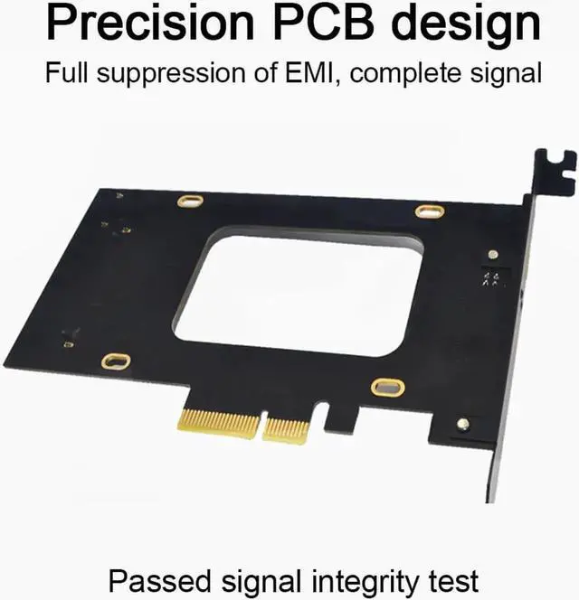 Alt view image 5 of 7 - U.2 to PCI-E X4 Riser Card 3.0 SFF-8639 to SSD Extension Adapter U.2 SSD SATA PCI Express Card for 2.5 Inch SATA HDD