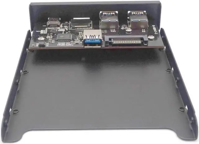 Alt view image 5 of 7 - 2 USB 3.0 A Hub + SD + TF + Type C USB 3.1 to 20Pin Header Floppy Front Drive Panel