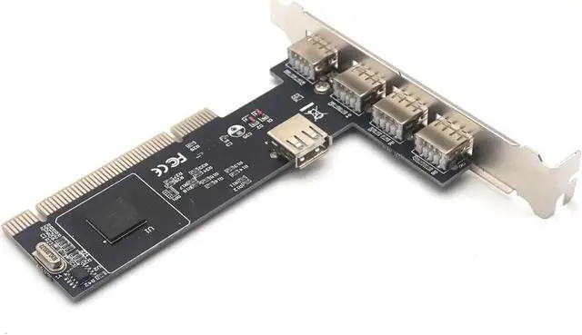 Alt view image 2 of 7 - 5 Ports USB 2.0 PCI HUB CARD NEC PCI Controller Card ADAPTER PCI usb expansion card 480Mbps