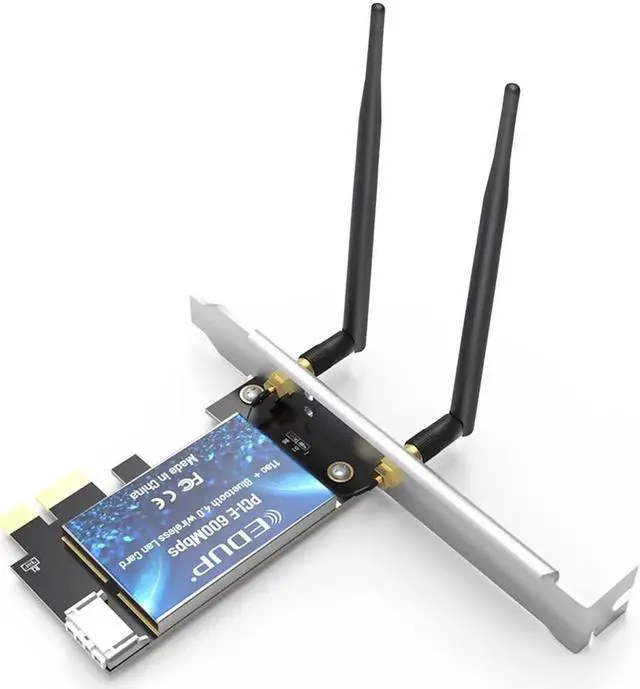 Alt view image 6 of 7 - 600Mbps WIFI PCI Express Network Card 2.4G/5GHz Wireless WiFi Bluetooth PCI-E LAN Card 802.11 ac/b/g/n Adapter For Computer