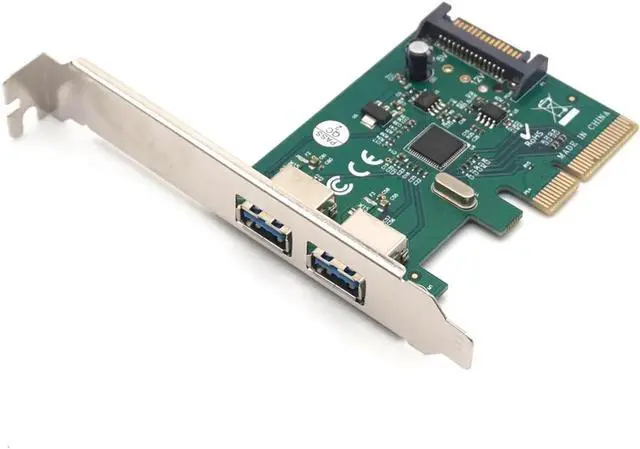 Main image of PCI-E to 2 Port USB3.1 10Gbps Type-A Controller Card PCI Express X4 Chipset for ASMedia ASM1142