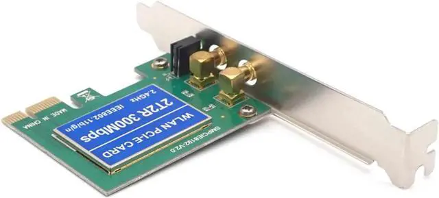 Alt view image 5 of 7 - PCIe Wireless 300Mbps Internal PCIe WiFi Card PCI Express Network Card For PC Desktop 2.4 GHz Dual Antenna PCI-e WLAN Card