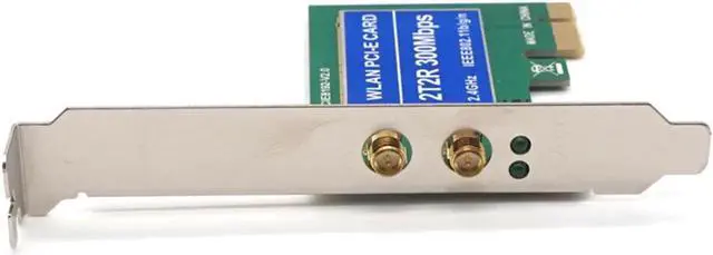 Alt view image 4 of 7 - PCIe Wireless 300Mbps Internal PCIe WiFi Card PCI Express Network Card For PC Desktop 2.4 GHz Dual Antenna PCI-e WLAN Card