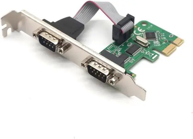 Main image of 2 Port RS232 Serial PCI-Express Expansion Card RS232 COMM DB9 Pin WCH382L Chipset