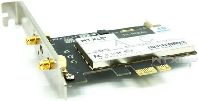 Alt view image 2 of 7 - Qualcomm QCNFA344A NFA344 PCIE Wireless DESKTOP network Card 867Mbps 802.11AC pci-e wifi adapter BLUETOOTH 4.1 BT 4.1 8DBI X 2