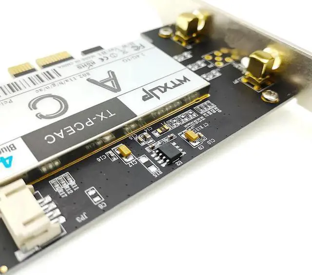 Alt view image 5 of 7 - Qualcomm QCNFA344A NFA344 PCIE Wireless DESKTOP network Card 867Mbps 802.11AC pci-e wifi adapter BLUETOOTH 4.1 BT 4.1 8DBI X 2