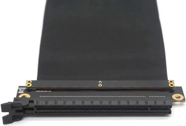 Alt view image 4 of 7 - PC Graphics Cards PCI Express Connector Cable Riser Card PCI-E 16X Flexible Cable Extension Port Adapter