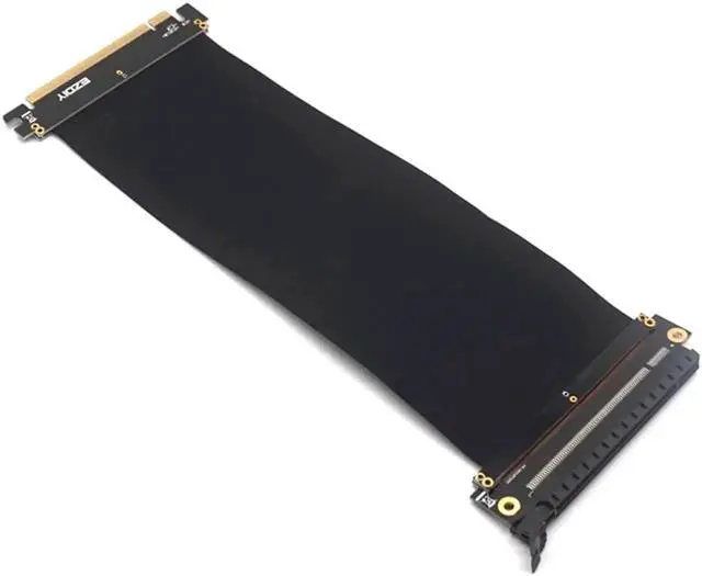 Alt view image 7 of 7 - PC Graphics Cards PCI Express Connector Cable Riser Card PCI-E 16X Flexible Cable Extension Port Adapter