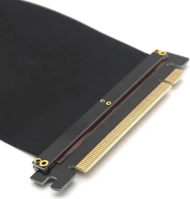 Alt view image 5 of 7 - PC Graphics Cards PCI Express Connector Cable Riser Card PCI-E 16X Flexible Cable Extension Port Adapter