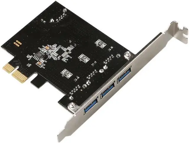 Alt view image 4 of 4 - USB 3.0 (3+1) 3 External + 1 Internal Ports PCI-e PCI Experss PCIE Controller Riser Card Adapter