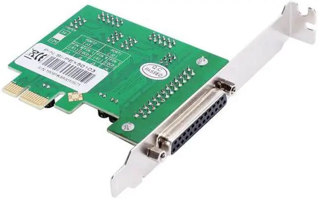 Alt view image 4 of 5 - PCIe Combo 2 Serial + 1 Parallel IEEE 1284 Controller card PCI express to RS232 com + printer LPT port adapter Moschip win10