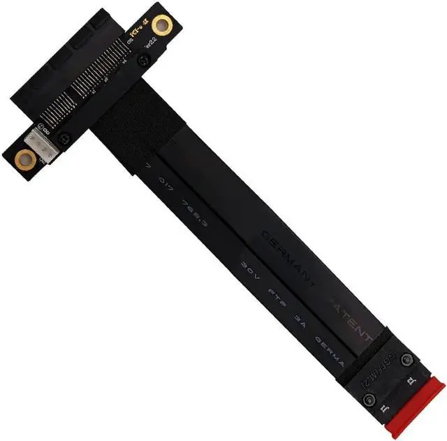 Alt view image 6 of 7 - Riser PCIe x4 3.0 PCI-E 4x To M.2 NGFF NVMe M Key 2280 Riser Card Gen3.0 Cable Extender M2 PCI Express Extension Cable 32G/bps