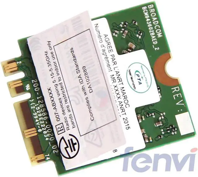 Alt view image 6 of 6 - BCM943602BAED DW1830 Wireless-AC BCM943602 NGFF M.2 1300Mbps 802.11ac WiFi Bluetooth BT4.1 Network Wlan Card support mac os