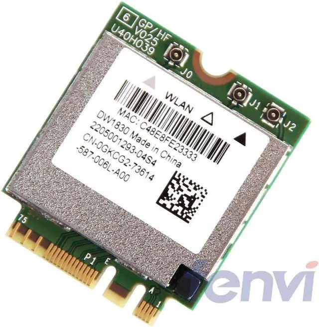 Alt view image 5 of 6 - BCM943602BAED DW1830 Wireless-AC BCM943602 NGFF M.2 1300Mbps 802.11ac WiFi Bluetooth BT4.1 Network Wlan Card support mac os