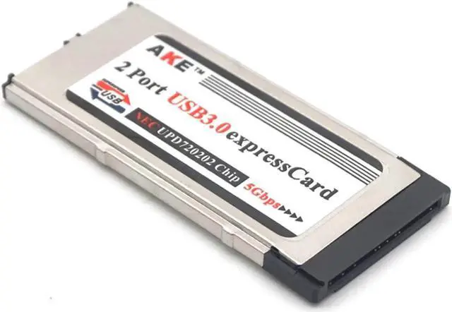 Alt view image 6 of 7 - PCI Express To USB 3.0 Dual 2 Ports PCI-E Card Adapter For NEC Chipset 34MM Slot ExpressCard Converter 5Gbps For PC