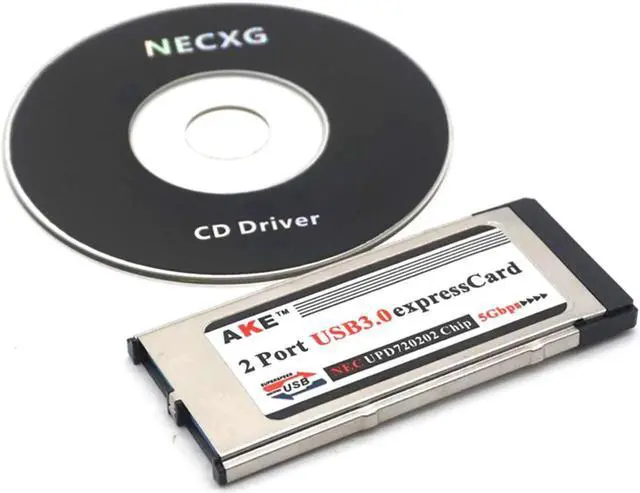 Alt view image 5 of 7 - PCI Express To USB 3.0 Dual 2 Ports PCI-E Card Adapter For NEC Chipset 34MM Slot ExpressCard Converter 5Gbps For PC