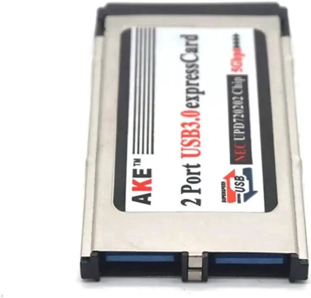 Alt view image 2 of 7 - PCI Express To USB 3.0 Dual 2 Ports PCI-E Card Adapter For NEC Chipset 34MM Slot ExpressCard Converter 5Gbps For PC