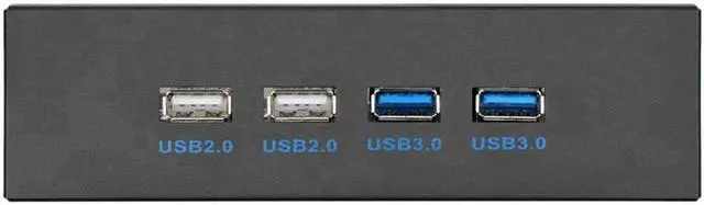 Alt view image 5 of 6 - 2 Port USB 3.0+2 Port USB 2.0 5.25 inch Computer Case Front Panel