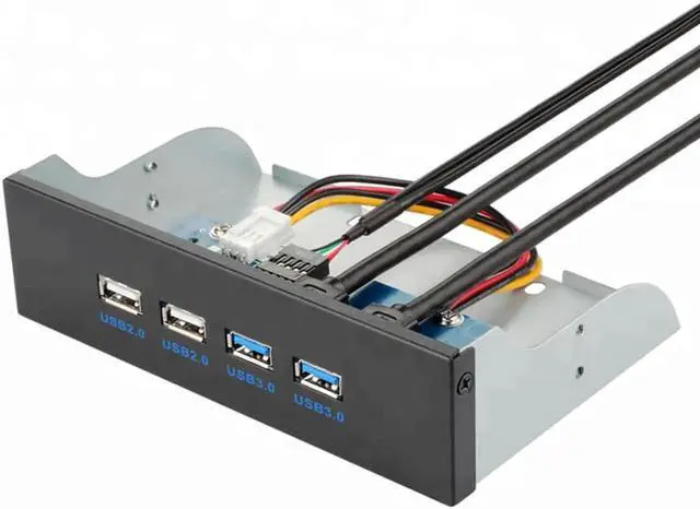 Main image of 2 Port USB 3.0+2 Port USB 2.0 5.25 inch Computer Case Front Panel