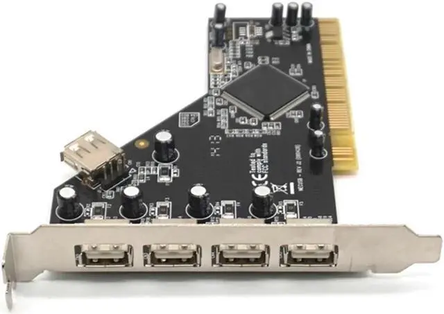 Main image of PCI to 4 Ports External + 1 Port Internal USB 2.0 Expansion Card Chipset for NEC