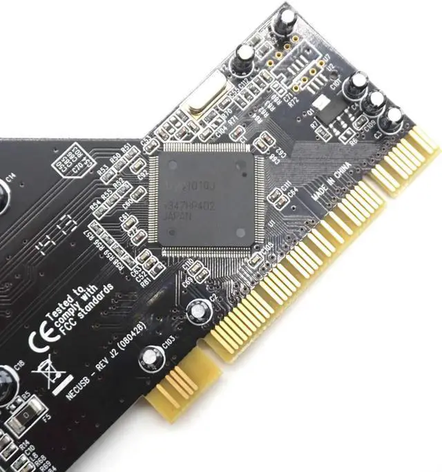 Alt view image 4 of 7 - PCI to 4 Ports External + 1 Port Internal USB 2.0 Expansion Card Chipset for NEC