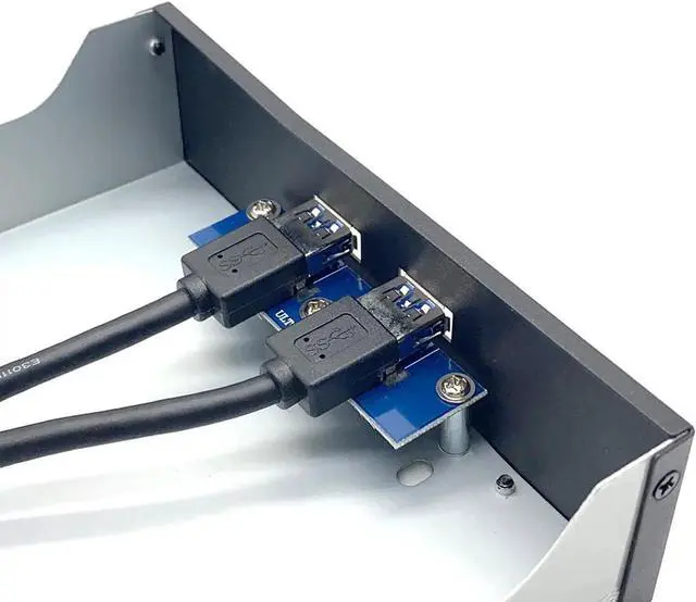Alt view image 6 of 7 - Port USB 3.0 5.25 inch Custom Computer Case CD ROM Drive Bay Front Panel