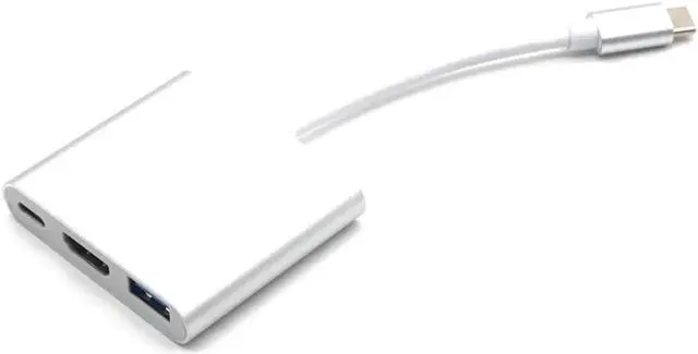 Alt view image 3 of 7 - Type-C To HDMI USB3.0 PD 3 in 1 Cable Converter USB 3.1 Type-C Switch To HDMI 4K Adapter Converter Cable