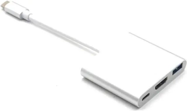 Alt view image 4 of 7 - Type-C To HDMI USB3.0 PD 3 in 1 Cable Converter USB 3.1 Type-C Switch To HDMI 4K Adapter Converter Cable