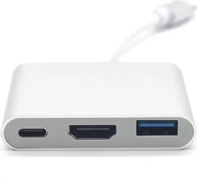 Alt view image 7 of 7 - Type-C To HDMI USB3.0 PD 3 in 1 Cable Converter USB 3.1 Type-C Switch To HDMI 4K Adapter Converter Cable