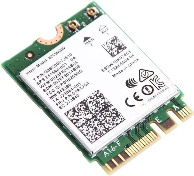 Alt view image 3 of 5 - Dual Band 8265NGW 802.11AC WIFI MU-MIMO Intel Wireless-AC 8265ac NGFF 867Mbps Wi-Fi+Bluetooth 4.2 Wlan Card For Windows 7/8/10