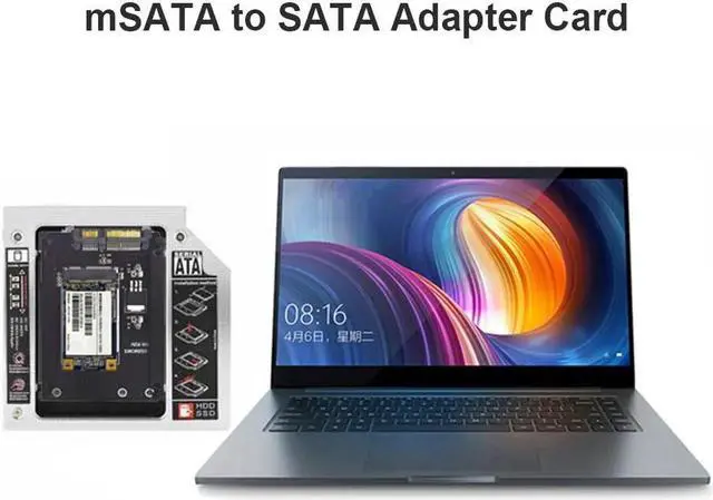Alt view image 4 of 7 - mSATA to SATA Adapter Mini SATA SSD to 2.5 inch SATA III 22-Pin Converter Card for Windows 8 7 XP Mac
